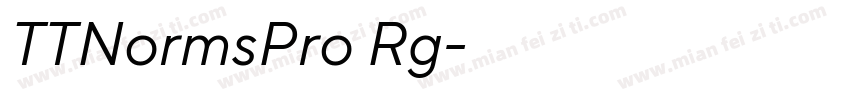 TTNormsPro Rg字体转换